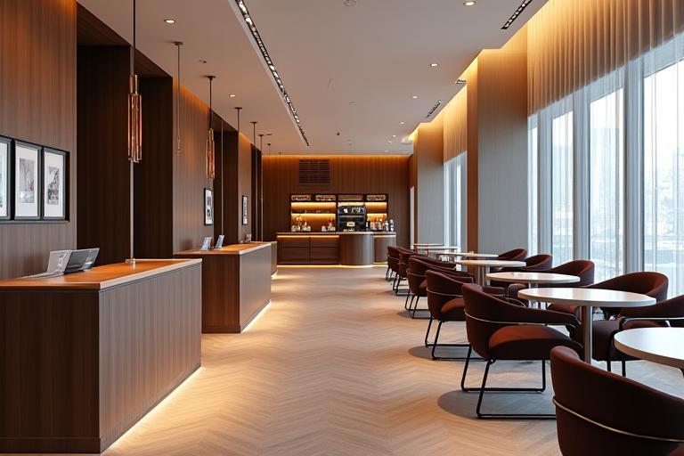 Geumho Suites의 현대적이고 고급스러운 24시간 비즈니스 라운지