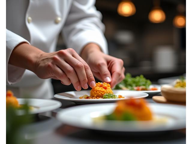 미슐랭 셰프가 요리하는 모습