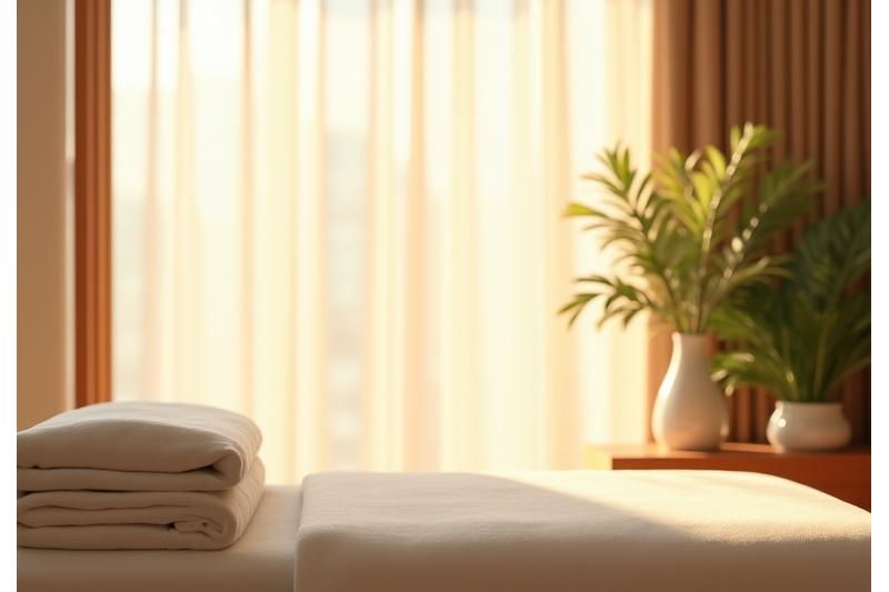아늑하고 고급스러운 스파 트리트먼트 룸
