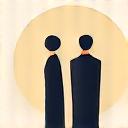 두 사람이 서로 공손하게 인사하는 모습